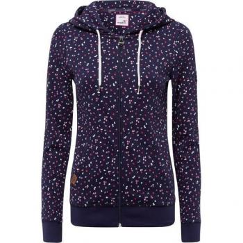 Interlock KangaROOS Damen Kapuzenjacke 32/34 XS, marine Blau, Kontrastdetails