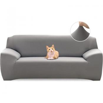 Graue Schutzhülle für 3-Sitzer-Sofa