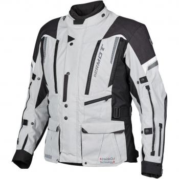 Germot Motorrad-OutsideInside Textiljacke 5XL, schwarz/ grau, für Männer