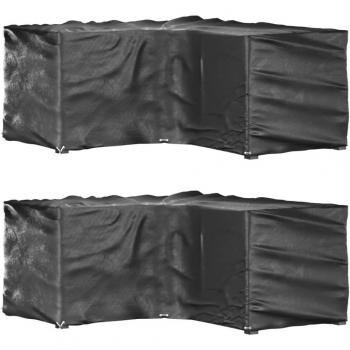 Coperture Mobili da Giardino a L 2pz 12 Occhielli 185x185x90cm cod mxl 77170