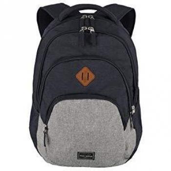 Travelite Basics 22L Rucksack – Navy & Grey (Melange)