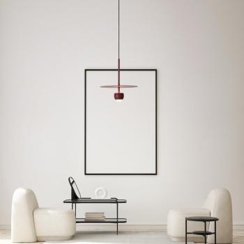 NOVA LUCE Pendelleuchte EDEM Rot Warmweiß 8W