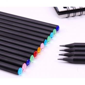 12PCS Black HB Color Pencils for Office Supplies