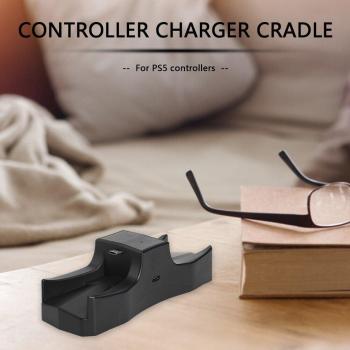 PS5 DualSense Controller Charging Dock with LED Light and Dual USB Ports