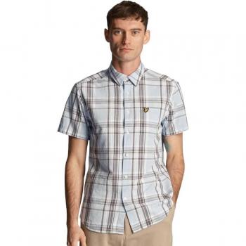 Lyle & Scott Linen Mens Check Shirt