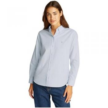 TOMMY JEANS Hemdbluse hellblau | S