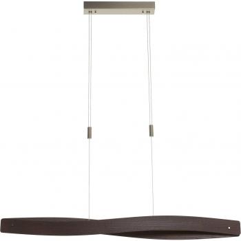 Lampada LED a sospensione Quitani, rovere coloniale