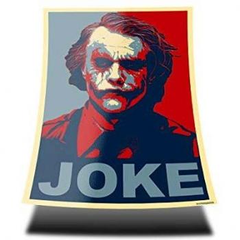 Poster Comic Joker – Colore Rosso e Blu
