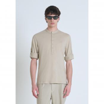 Top Regular Fit in Cotone con Logo Increbbiato