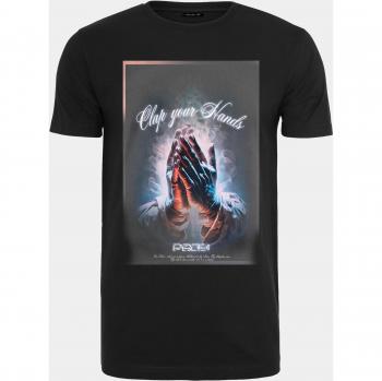 Mister Tee Herren Shirt „Clap Your Hands“ – 89231, Schwarz (M)