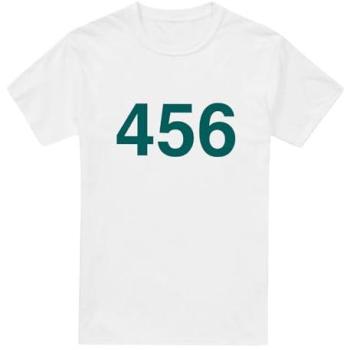 White Squid Game Player 456 T‑shirt – L