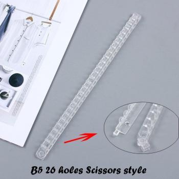 A5 B5 Transparent Loose-leaf Binder with 26 Holes