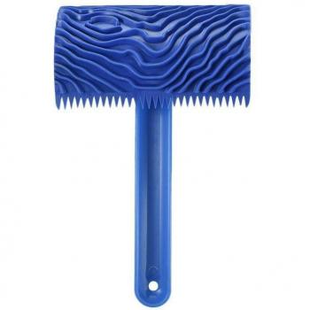 Blue Wood Grain Painting Roller