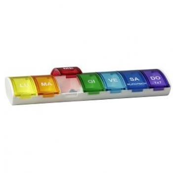 Portapillole settimanale 1x7 Arcobaleno