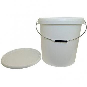 Paquet 5 récipients 30 L blancs, couvercles inclus