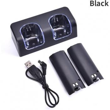 Wii U Controller Lade-Station mit Batterien