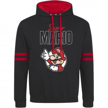 Super Mario Circle Pose Hoodie schwarz XL