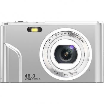 Photo‑cam 1080 P / 48 MP – Zoom 16x, finition Silver Neuf