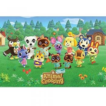 Mehrfarbiges Unisex‑Poster „Animal Crossing“