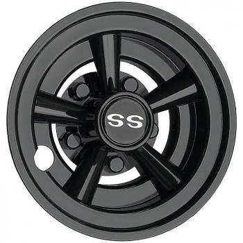 Cubridor de Rueda 8” con Hub de 5 Radiales para Cart de Golf – Negro
