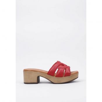 Zuecos Sandra Fontán LUXOR 39 Rojo