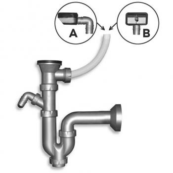 Sifone lavello 49 mm plastica NSP49