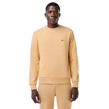 Felpa Lacoste pile panna per uomo