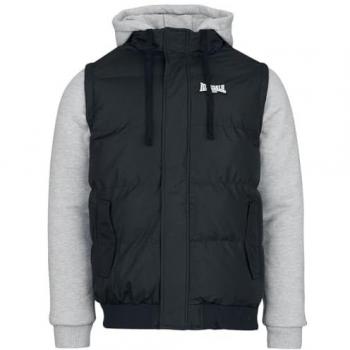 Giacca in stile College Lonsdale London Dowpot Uomo Nero/Grigio XL