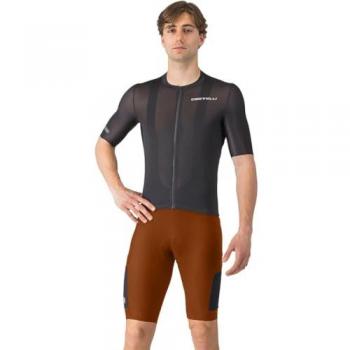 Salopette Castelli Unlimited Endurance Marrone e Arancione XXL