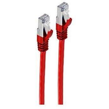 Cat7 Red Flat Patch Cable 0.25m SHVP 75511SL