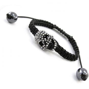 Bracciale Les Trésors De Lily J1718 Shambhala Tête de Mort Nera