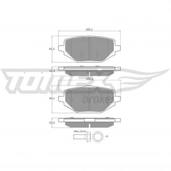 Set Pastiglie Freni Tomex TX 60‑42