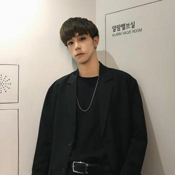 Männer Casual Blazer Langarm Einreiher