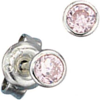 JOBO Damenohrringe, Silber 925 mit Zirkonia