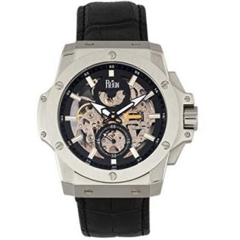 Commodus Automatic Skeleton Leather-Band Watch