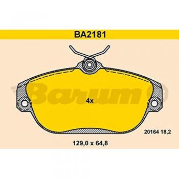 BARUM BA2181 Set pastiglie freno