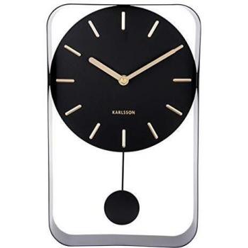 Karlsson KA5796BK Sleek Pendulum Clock