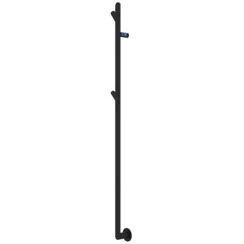 TVS Plus 1F Elektrisk Handdukstork, 8x153 cm, Svart