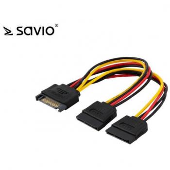 Savio SATA 15‑Pol Anschlusskabel AK‑17 – 1 x M zu