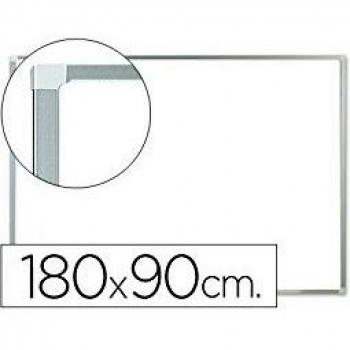 Pizarra blanca q-connect melamina marco de aluminio 180x90 cm