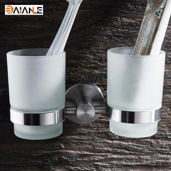 Portavasos para baño de acero inoxidable