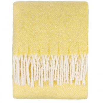 Nature Isla Tassel Throw, Yellow 130x180 cm