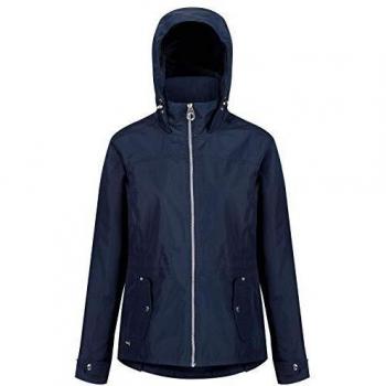 Damen‑Outdoorjacke Laurenza Regatta mit Kapuze – wasserfest, M, Marinefarbe
