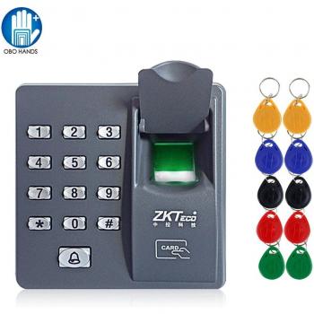 Fingerprint Access Control System with RFID Keypad and 10 Keyfobs