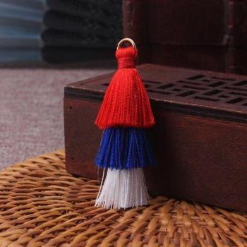 Handmade 4pcs Tassel Pendant Earrings
