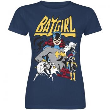 Batman Batgirl Hero oder Villain Damen Shirt – Navy – XL