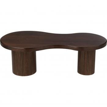Table basse en manguier marron foncé 120x64x45 cm