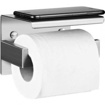 Wandmontierter Toilettenpapierhalter Aikzik – Edelstahl, kein Bohrloch nötig