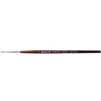 Escoda 1540 Artist’s Short‑Handle Brush – Puntig, Rond, Maat 1 (Water & Acryl)