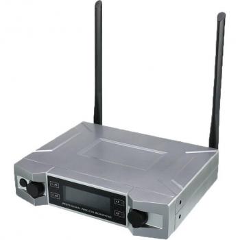 UHF Wireless Karaoke Microphone System with LCD + Dual Handheld Mics for Parties